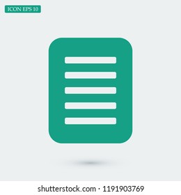 checklist icon, stock vector illustration flat design