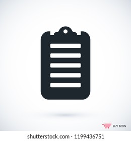checklist icon, stock vector illustration flat design