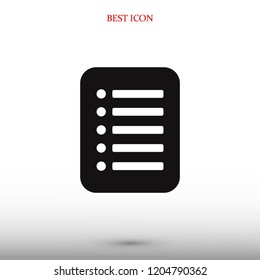 checklist icon, stock vector illustration flat design