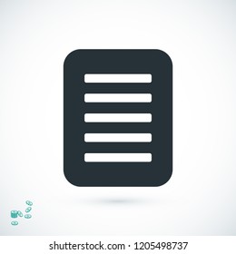 checklist icon, stock vector illustration flat design