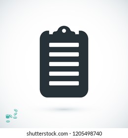 checklist icon, stock vector illustration flat design
