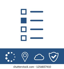 checklist icon stock vector illustration flat design