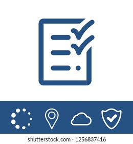 checklist icon stock vector illustration flat design