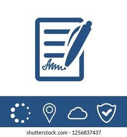 checklist icon stock vector illustration flat design