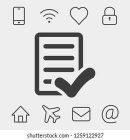 checklist icon stock vector illustration flat design