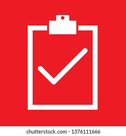 Checklist icon, stock vector illustration, EPS10.