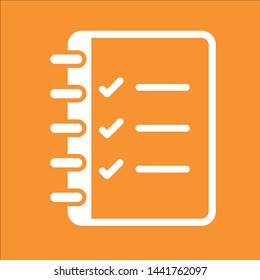 Checklist icon, stock vector illustration, EPS10.