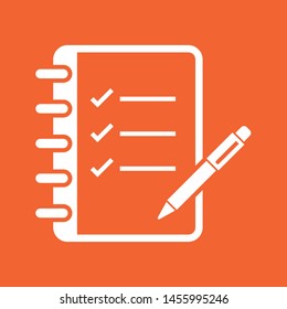 Checklist icon, stock vector illustration, EPS10.