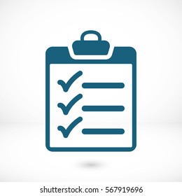checklist icon stock vector illustration flat design