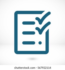 checklist icon stock vector illustration flat design
