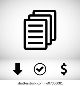 checklist icon stock vector illustration flat design