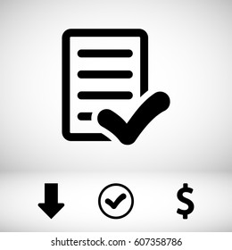 checklist icon stock vector illustration flat design