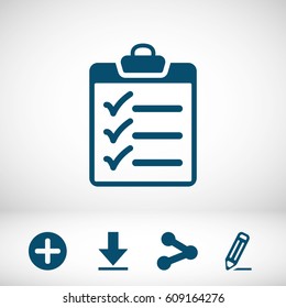 checklist icon stock vector illustration flat design