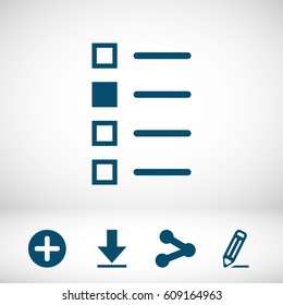 checklist icon stock vector illustration flat design