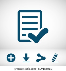 checklist icon stock vector illustration flat design