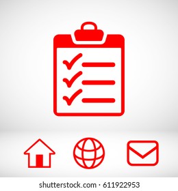 checklist icon stock vector illustration flat design