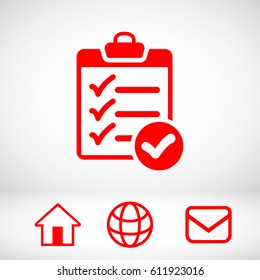 checklist icon stock vector illustration flat design