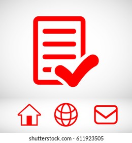checklist icon stock vector illustration flat design
