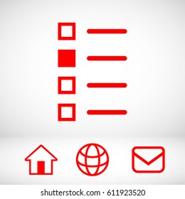 checklist icon stock vector illustration flat design