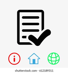 checklist icon stock vector illustration flat design
