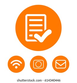 checklist icon stock vector illustration flat design