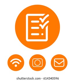 checklist icon stock vector illustration flat design