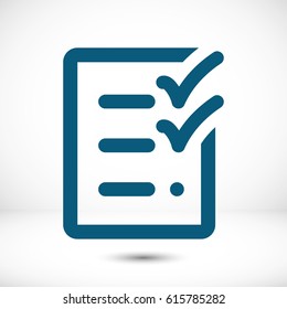 checklist icon stock vector illustration flat design