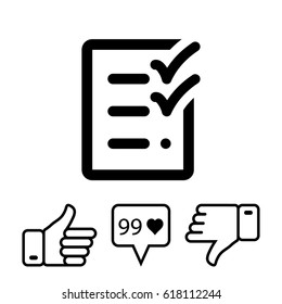 checklist icon stock vector illustration flat design