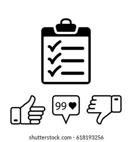 checklist icon stock vector illustration flat design