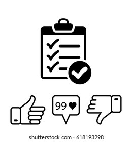checklist icon stock vector illustration flat design