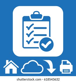 checklist icon stock vector illustration flat design