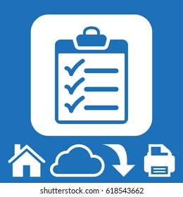 checklist icon stock vector illustration flat design