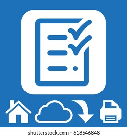 checklist icon stock vector illustration flat design