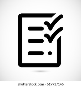 checklist icon stock vector illustration flat design