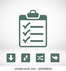 checklist icon stock vector illustration flat design