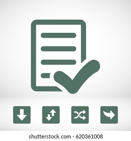 checklist icon stock vector illustration flat design