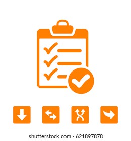 checklist icon stock vector illustration flat design