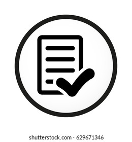 checklist icon stock vector illustration flat design
