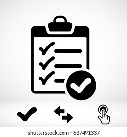 checklist icon stock vector illustration flat design