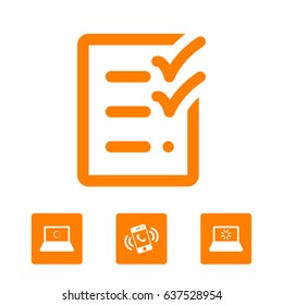 checklist icon stock vector illustration flat design