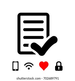 checklist icon stock vector illustration flat design