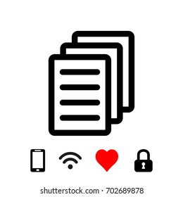 checklist icon stock vector illustration flat design