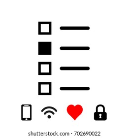 checklist icon stock vector illustration flat design