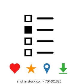 checklist icon stock vector illustration flat design