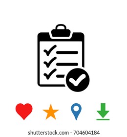 checklist icon stock vector illustration flat design