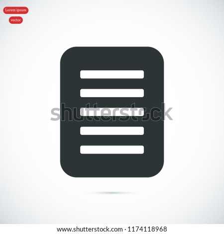 checklist icon, stock vector illustration flat design