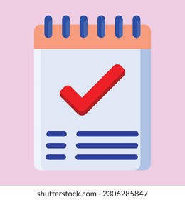 Checklist icon. Subtable to place on camping, outdoor, etc.