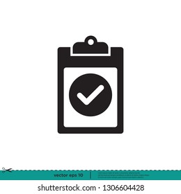Símbolo de icono de lista de comprobación
