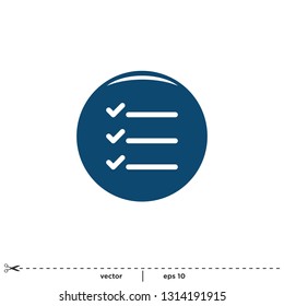 checklist icon symbol 