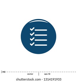 checklist icon symbol 